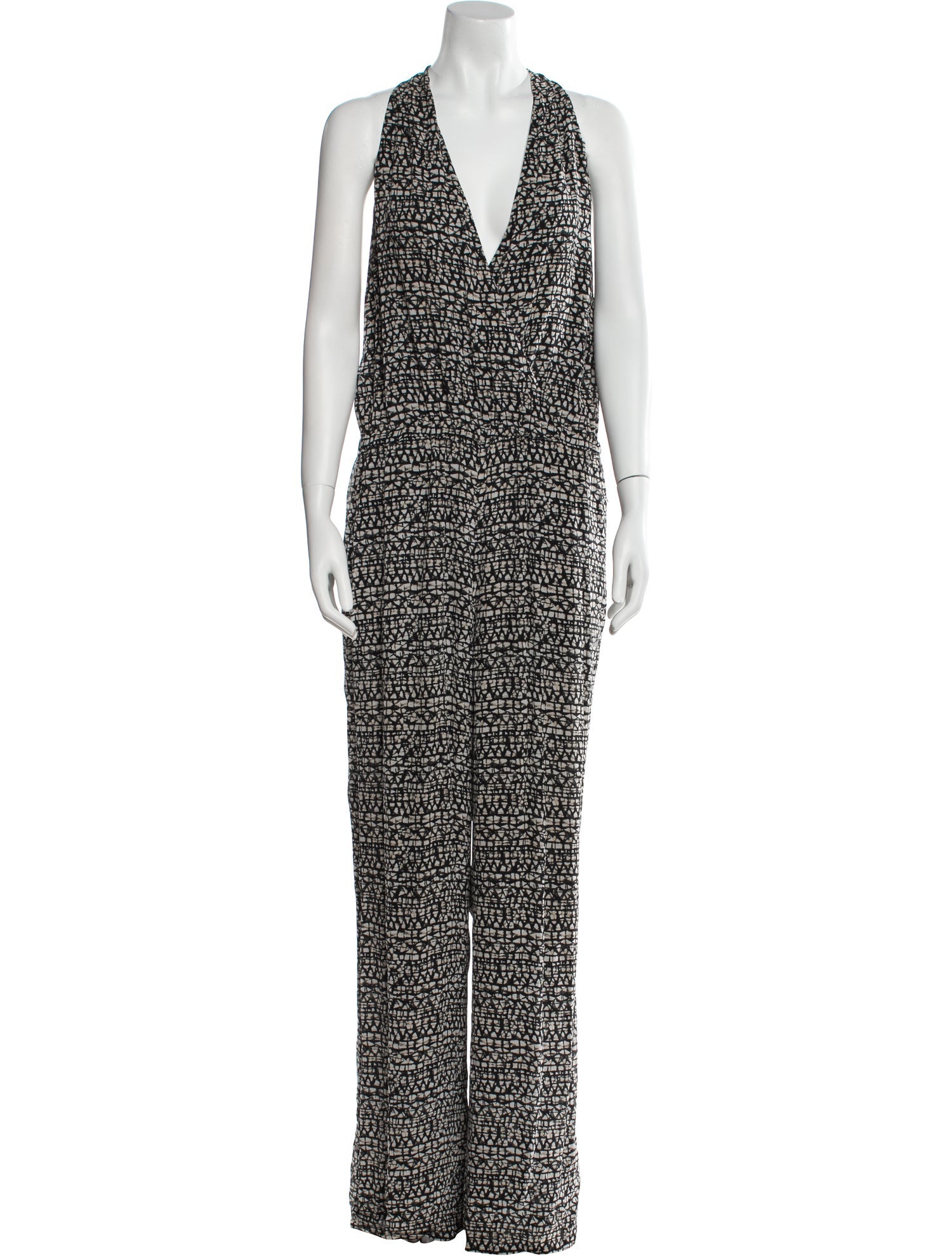 Tory Burch Silk Printed Jumpsuit