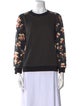 Tory Burch Polka Dot Print Crew Neck Sweatshirt