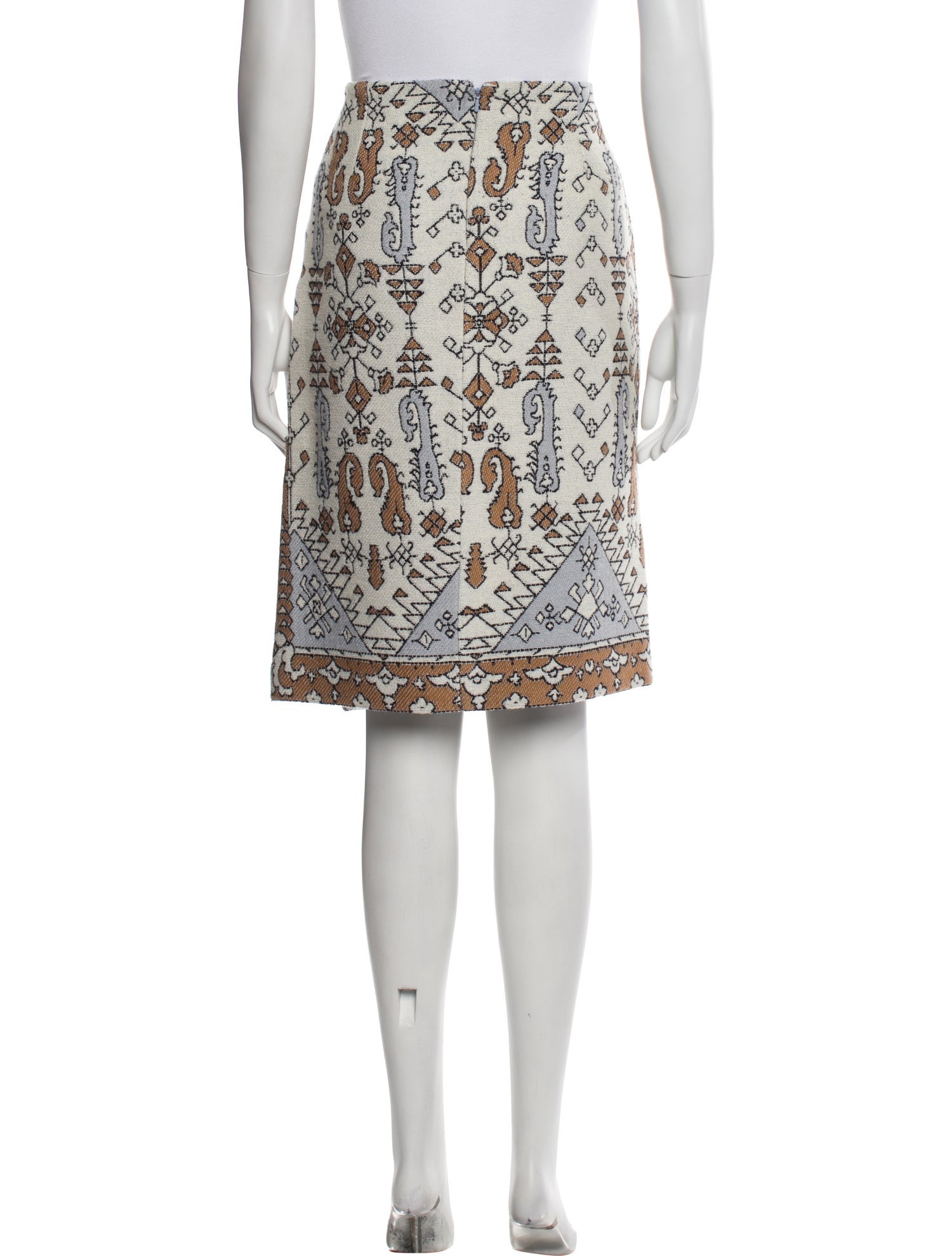 Tory Burch Printed Knee-Length Skirt