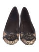Tory Burch Signature Logo Embossed Leather Ballet Flats