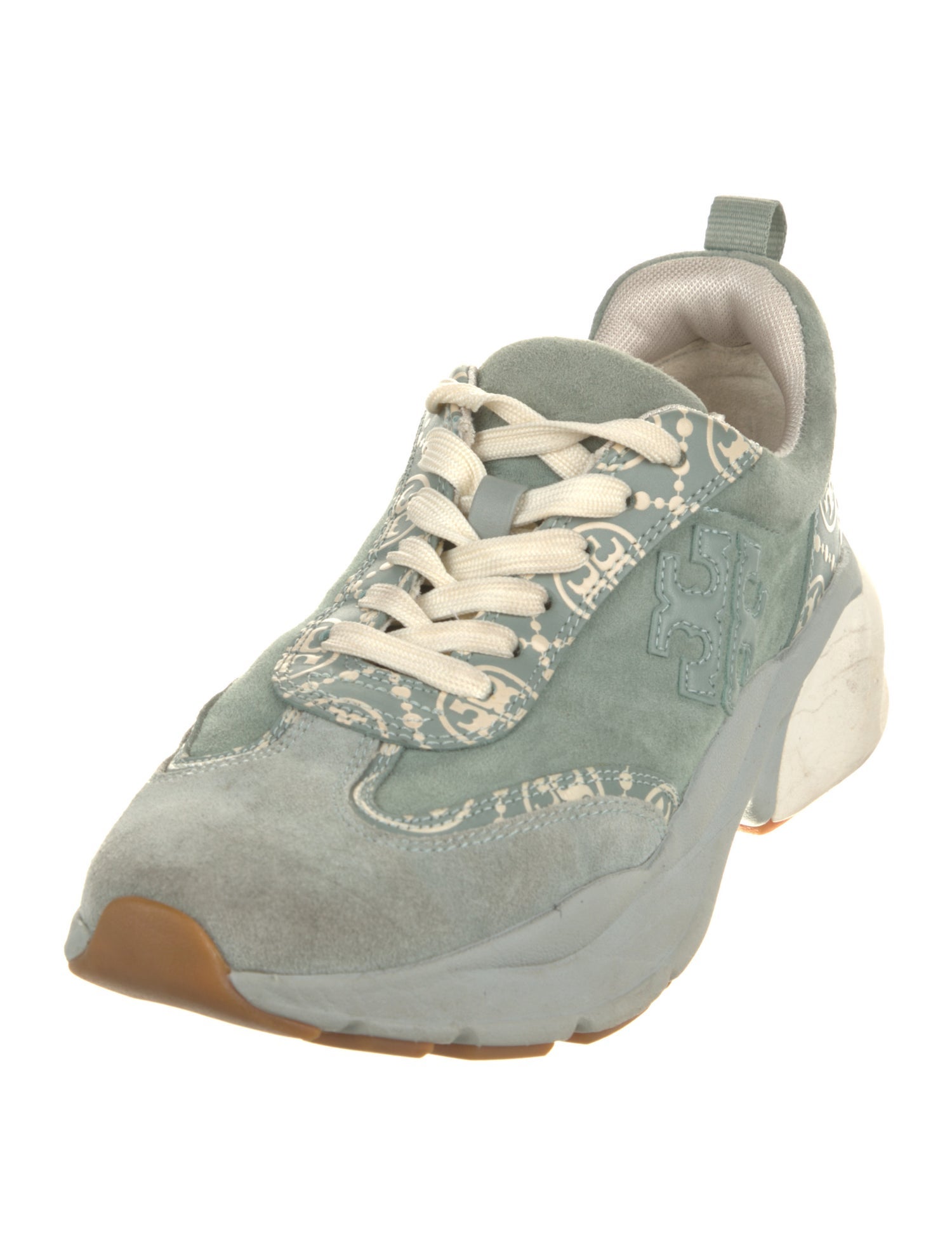 Tory Burch Suede Printed Sneakers