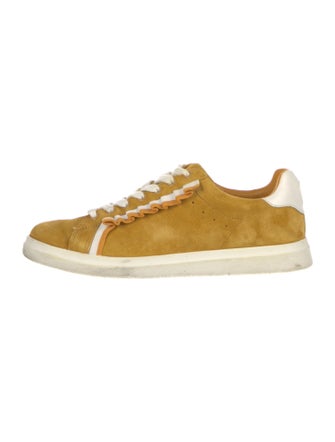 Tory Burch Suede Grosgrain Trim Sneakers