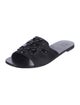 Tory Burch Satin Beaded Accents Slides