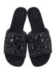 Tory Burch Satin Beaded Accents Slides