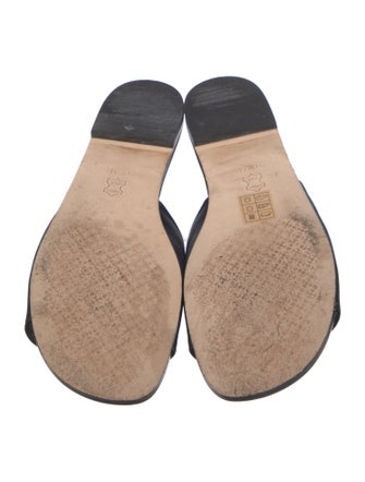 Tory Burch Satin Beaded Accents Slides