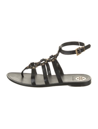 Tory Burch Rubber Studded Accents Gladiator Sandals