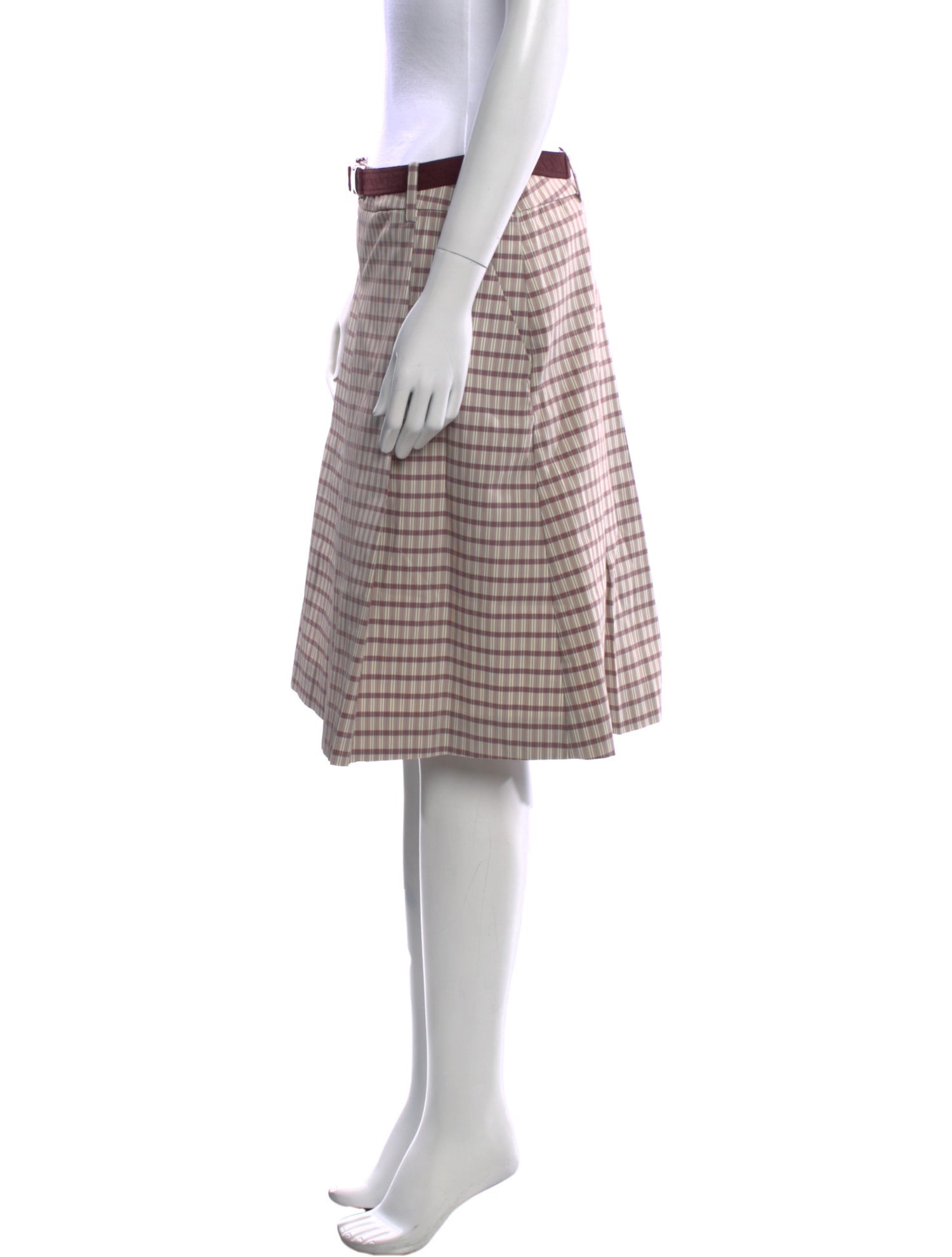 Tory Burch Plaid Print Knee-Length Skirt w/ Tags