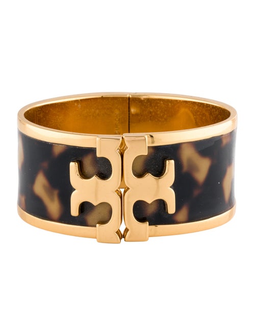 Tory Burch Wide Raised Logo Enamel Cuf