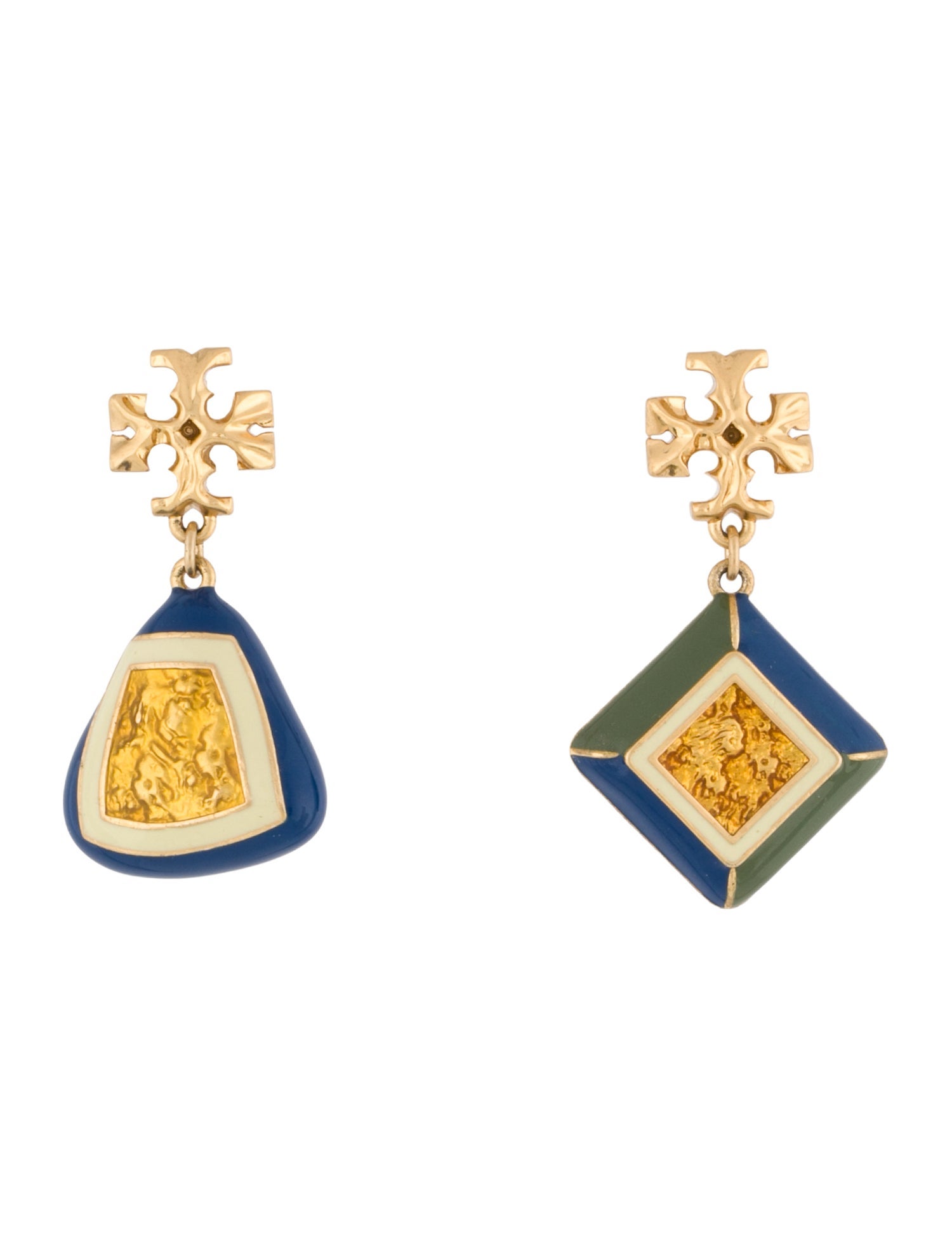 Tory Burch Resin Rosanne Mismatch Drop Earrings