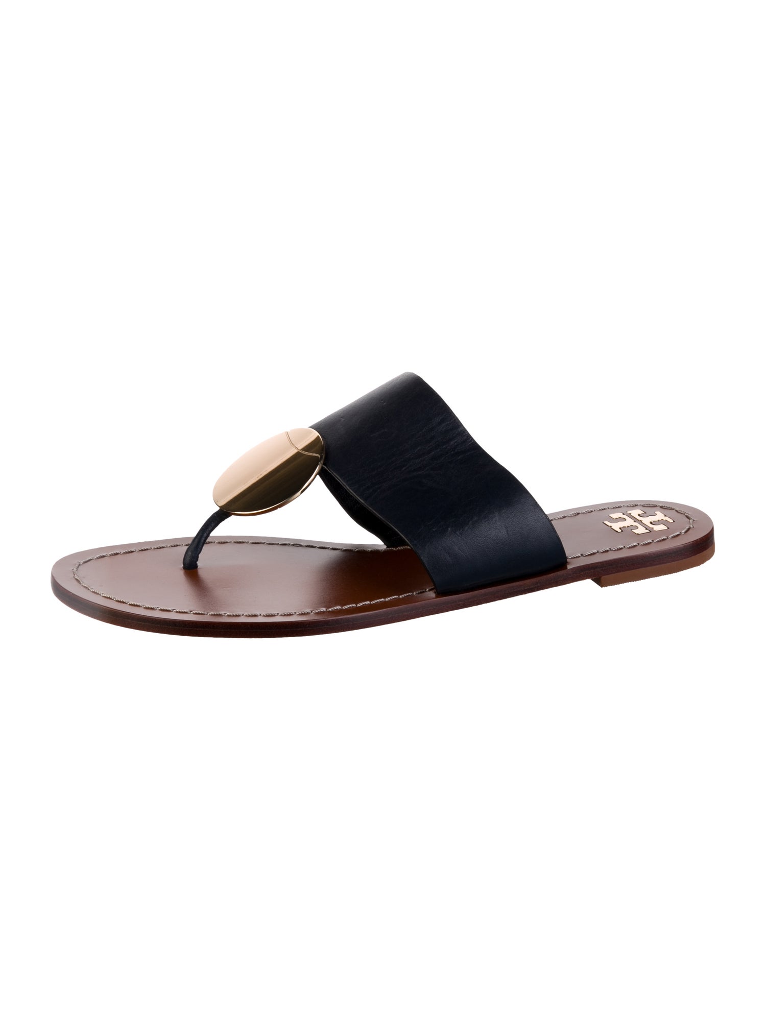 Tory Burch Leather Slides