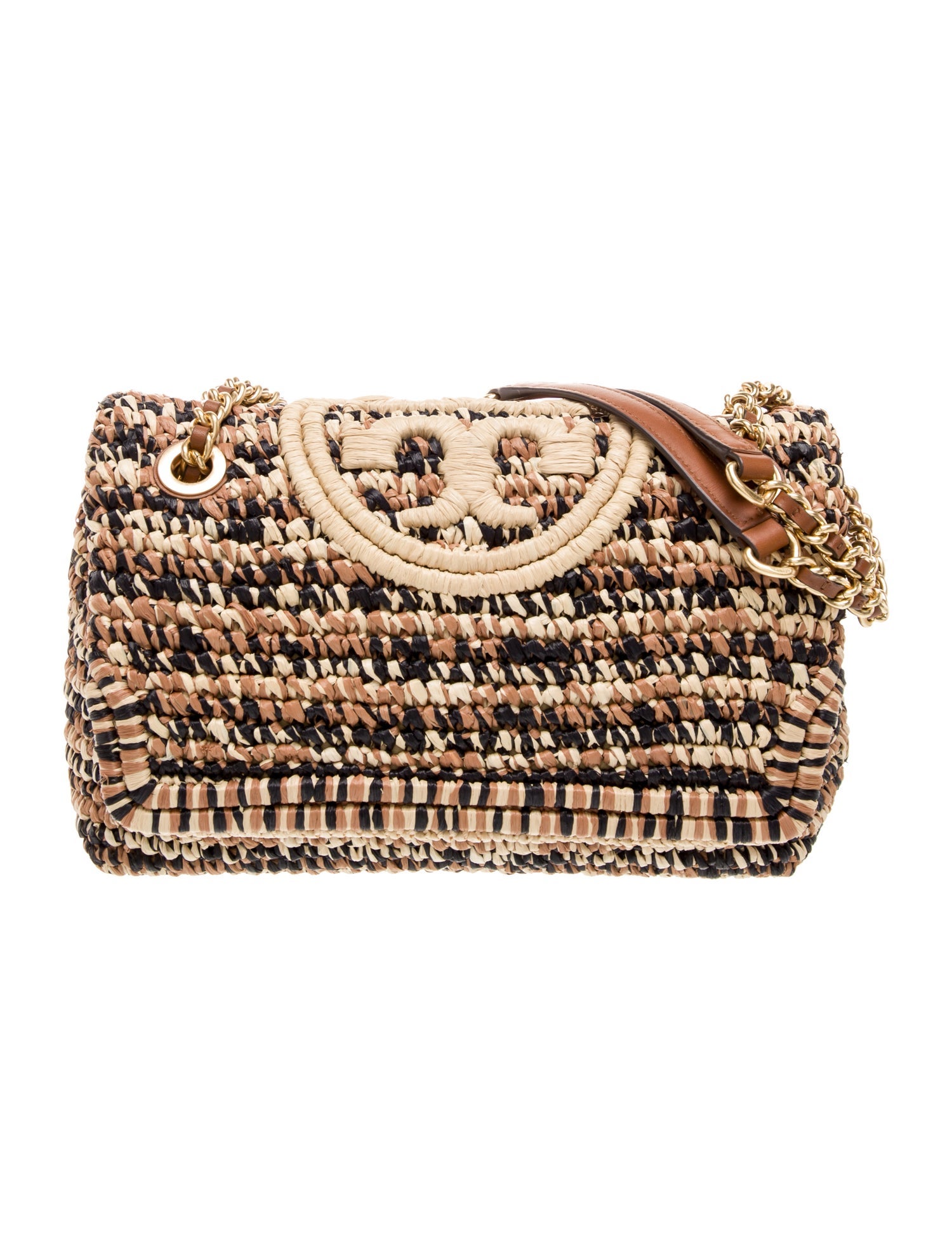 Tory Burch Raffia Shoulder Bag