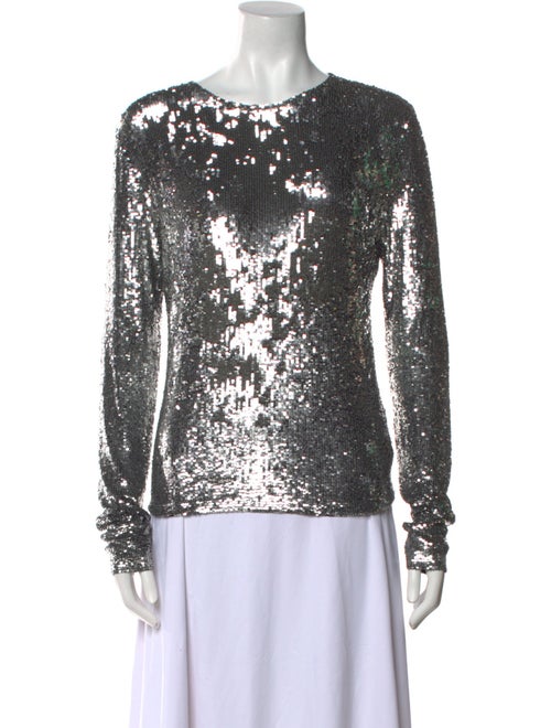 Tory Burch Bateau Neckline Long Sleeve Top