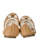 Tory Burch Leather Bow Accents Ballet Flats