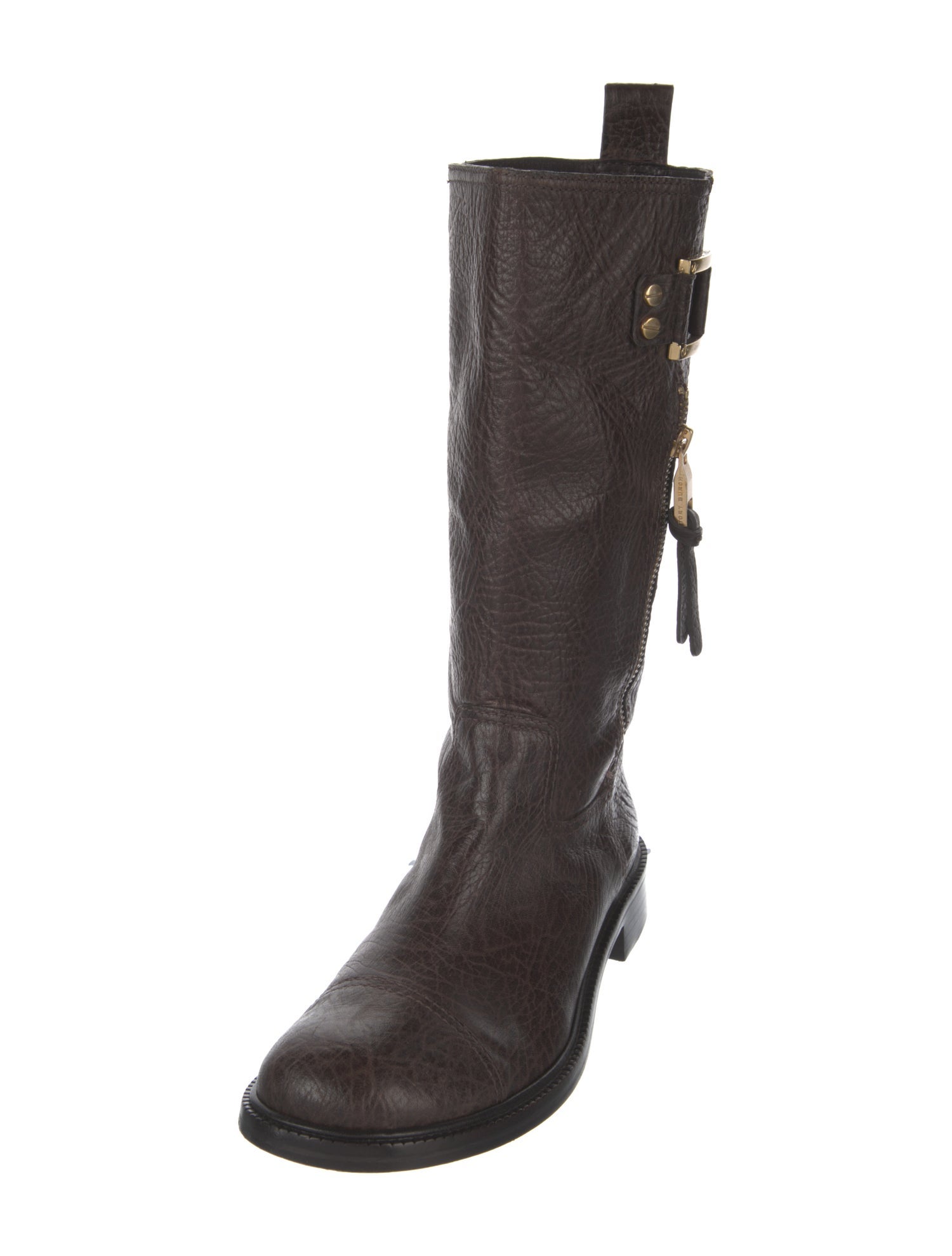 Tory Burch Leather Moto Boots
