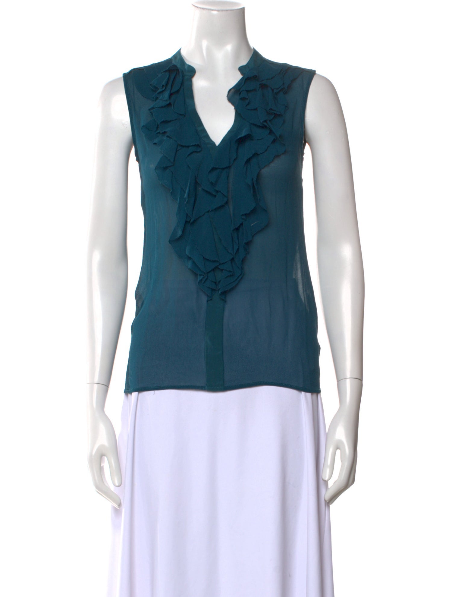 Tory Burch Silk V-Neck Blouse