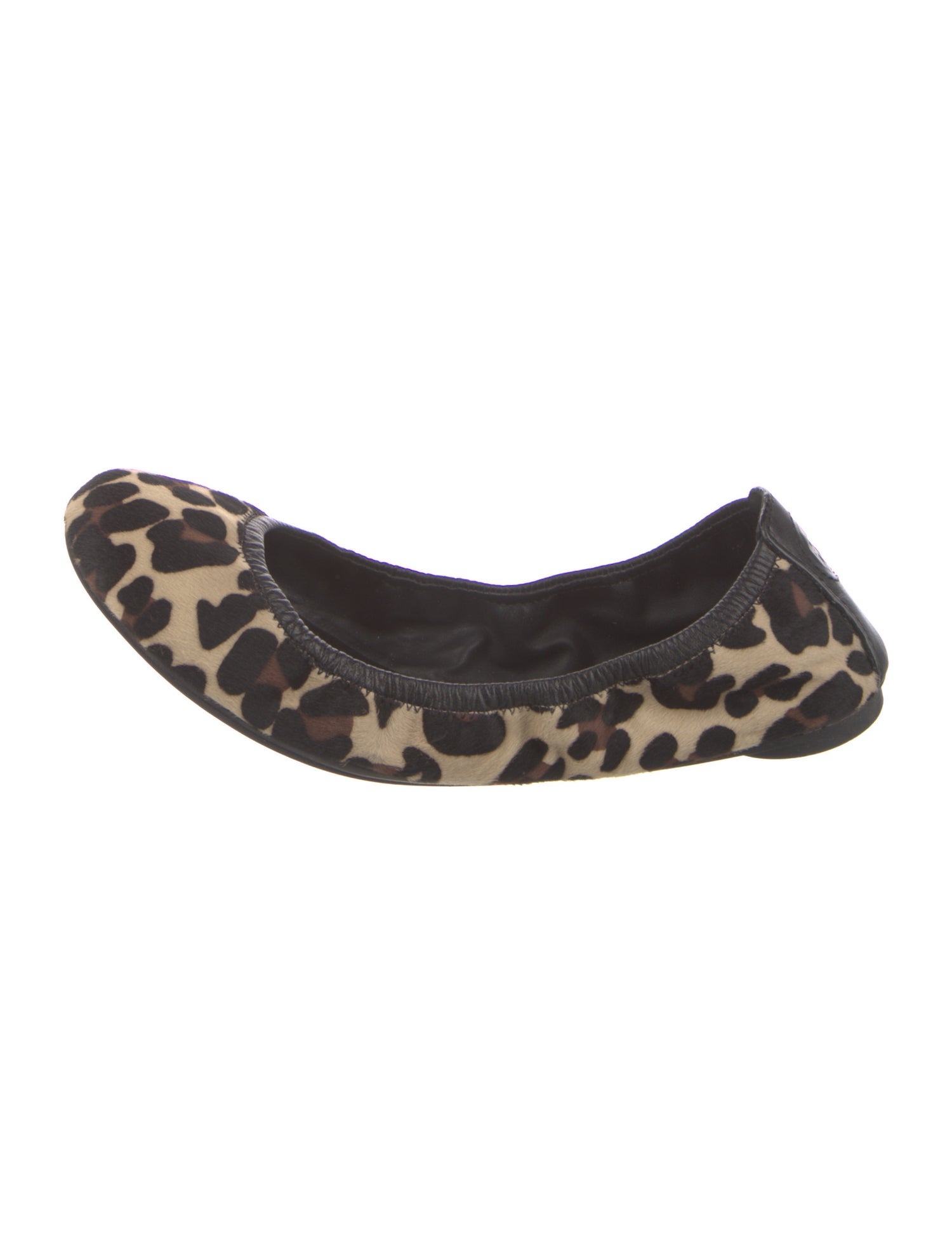 Tory Burch Ponyhair Animal Print Ballet Flats
