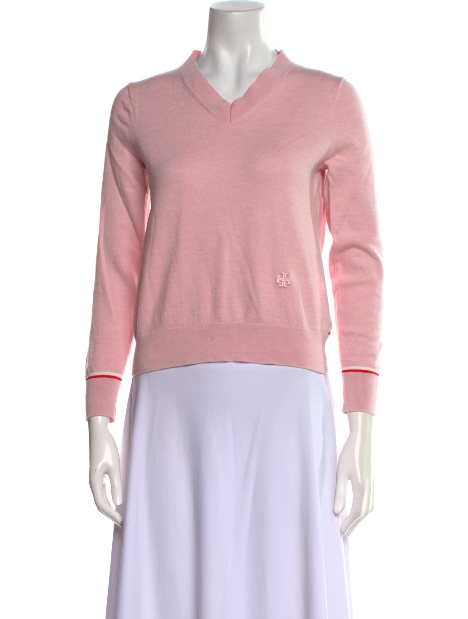 Tory Burch Merino Wool V-Neck Sweater