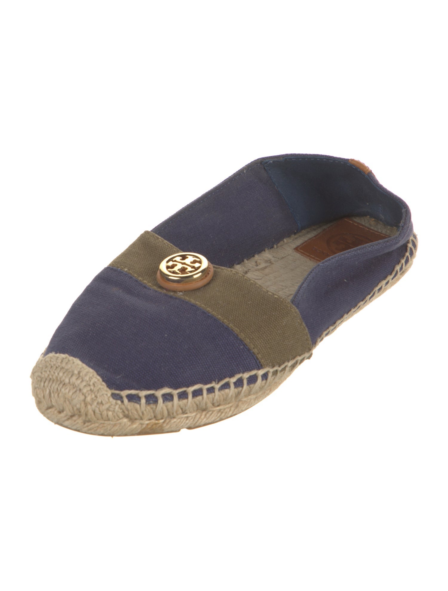 Tory Burch Canvas Colorblock Pattern Espadrilles