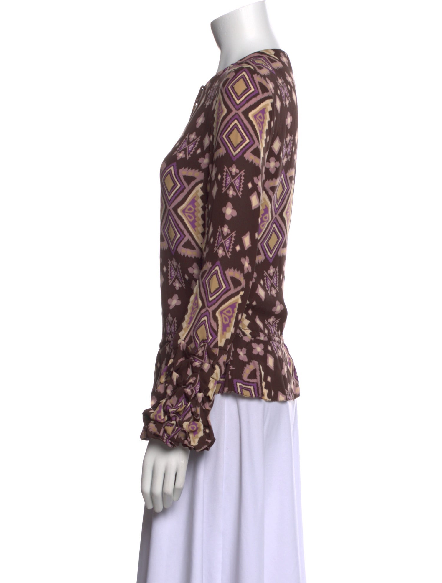 Tory Burch Silk Printed Blouse