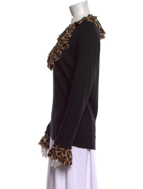 Tory Burch Wool Animal Print Sweater