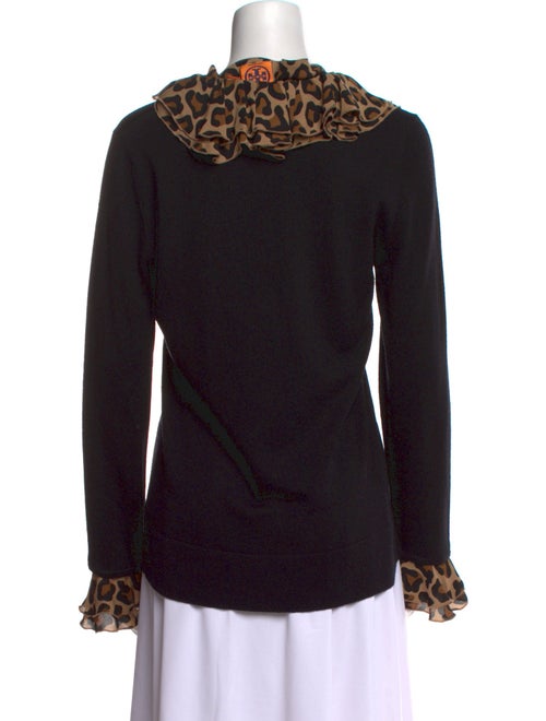 Tory Burch Wool Animal Print Sweater