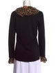 Tory Burch Wool Animal Print Sweater