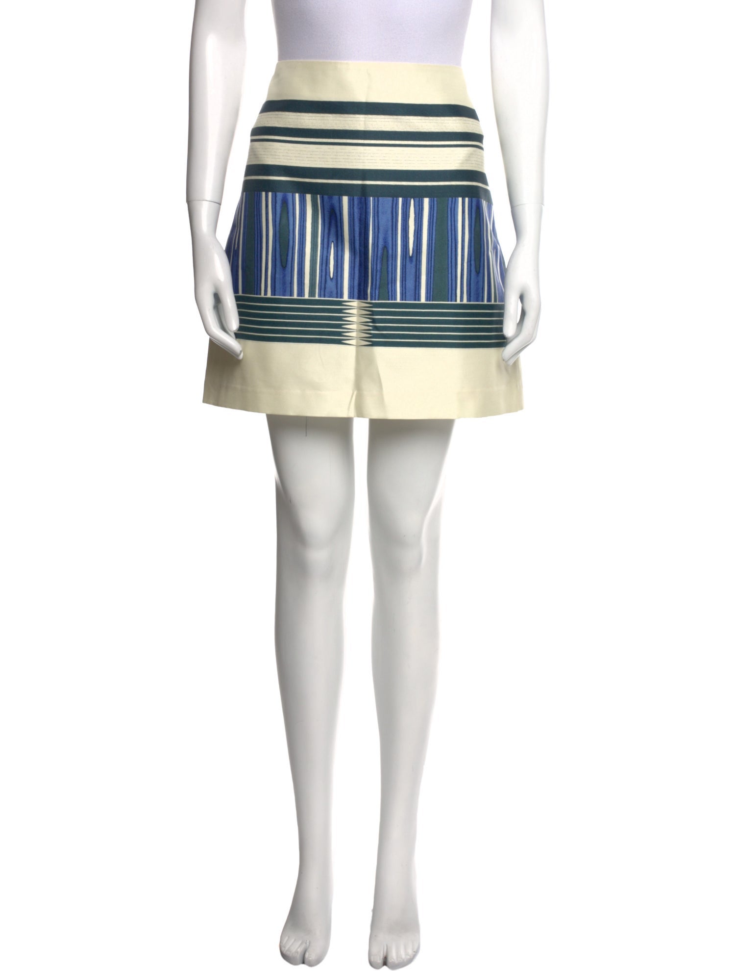 Tory Burch Striped Mini Skirt