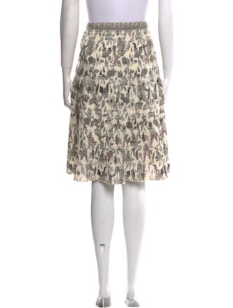 Tory Burch Printed Knee-Length Skirt