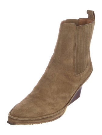 Tory Burch Suede Western Boots