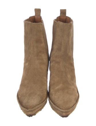 Tory Burch Suede Western Boots