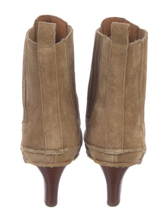 Tory Burch Suede Western Boots