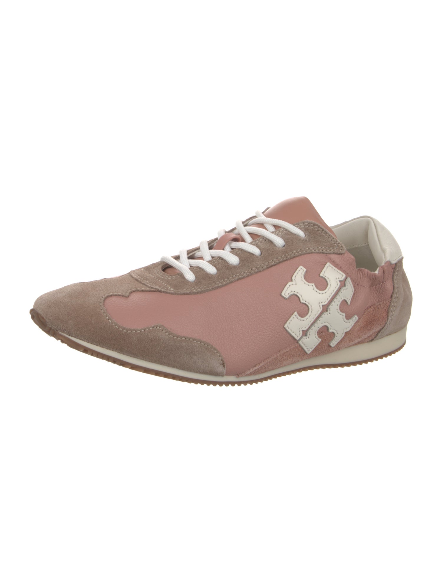 Tory Burch Leather Colorblock Pattern Sneakers w/ Tags