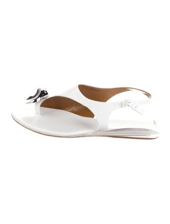 Tory Burch Patent Leather Slingback Sandals