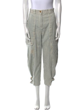 Tory Burch Striped Wide Leg Pants