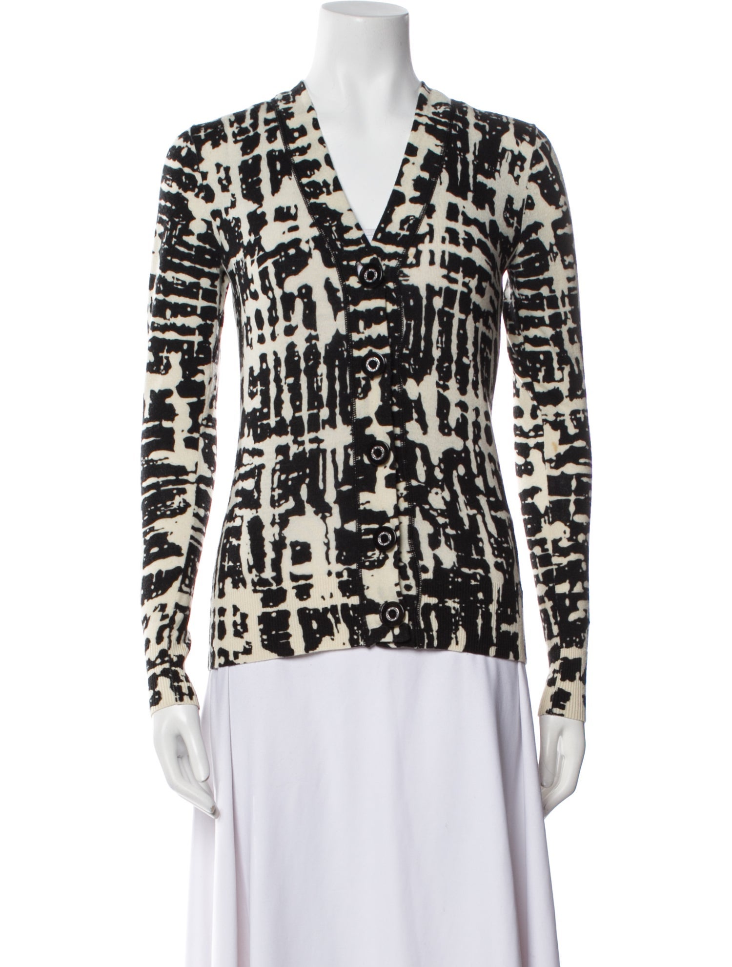 Tory Burch Merino Wool Printed Evening Jacket