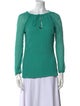 Tory Burch Silk Tie Neck Blouse