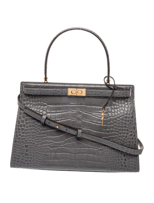 Tory Burch Embossed Leather Lee Radziwill