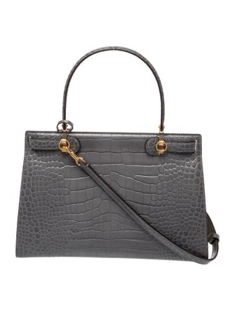 Tory Burch Embossed Leather Lee Radziwill