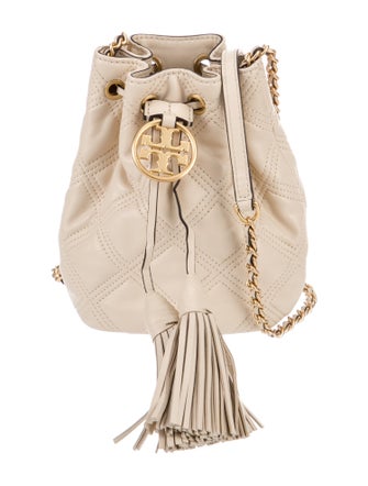 Tory Burch Leather Bucket Bag