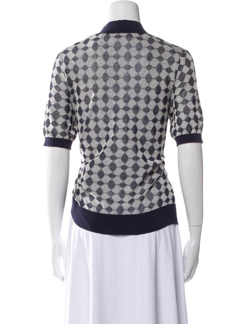 Tory Burch Printed Mock Neck Top