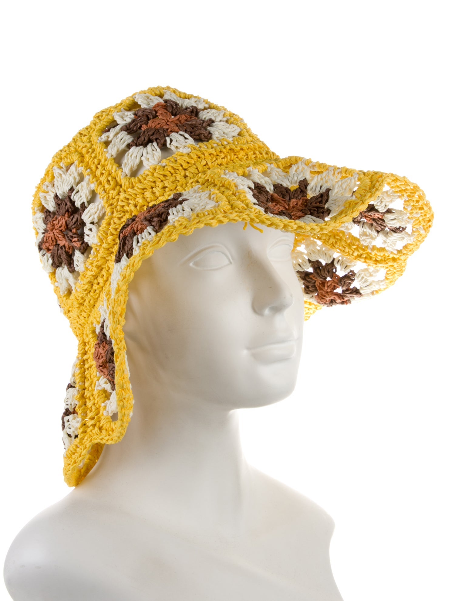 Tory Burch Floral Woven Bucket hat w/Tags