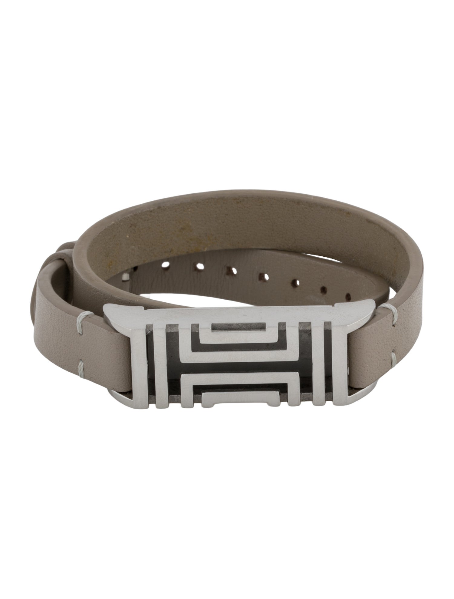 Tory Burch Leather Fitbit Double Wrap Bracelet
