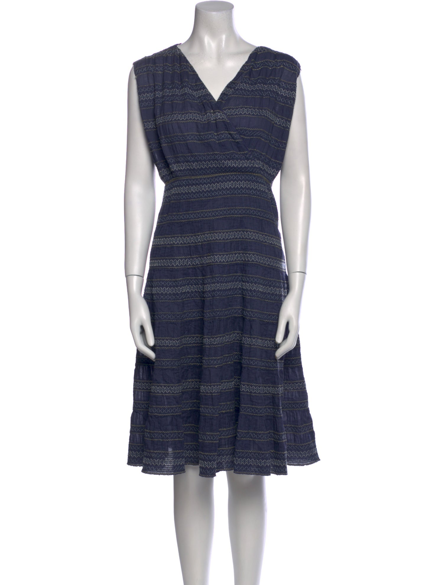 Tory Burch Striped Knee-Length Dress