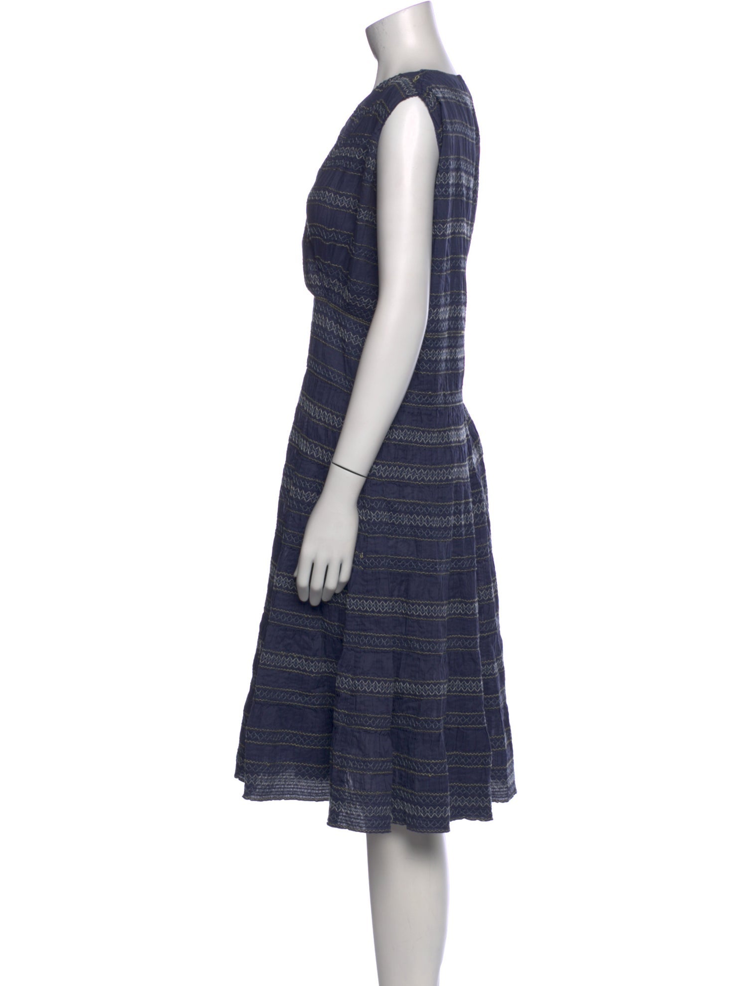 Tory Burch Striped Knee-Length Dress