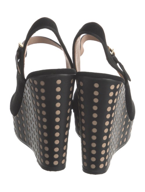 Tory Burch Suede Lasercut Accents Slingback Pumps