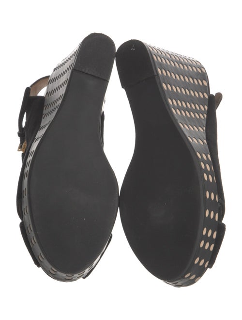 Tory Burch Suede Lasercut Accents Slingback Pumps