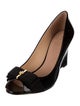 Tory Burch Patent Leather Bow Accents Pumps