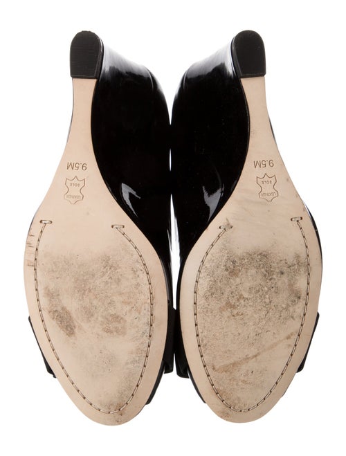 Tory Burch Patent Leather Bow Accents Pumps