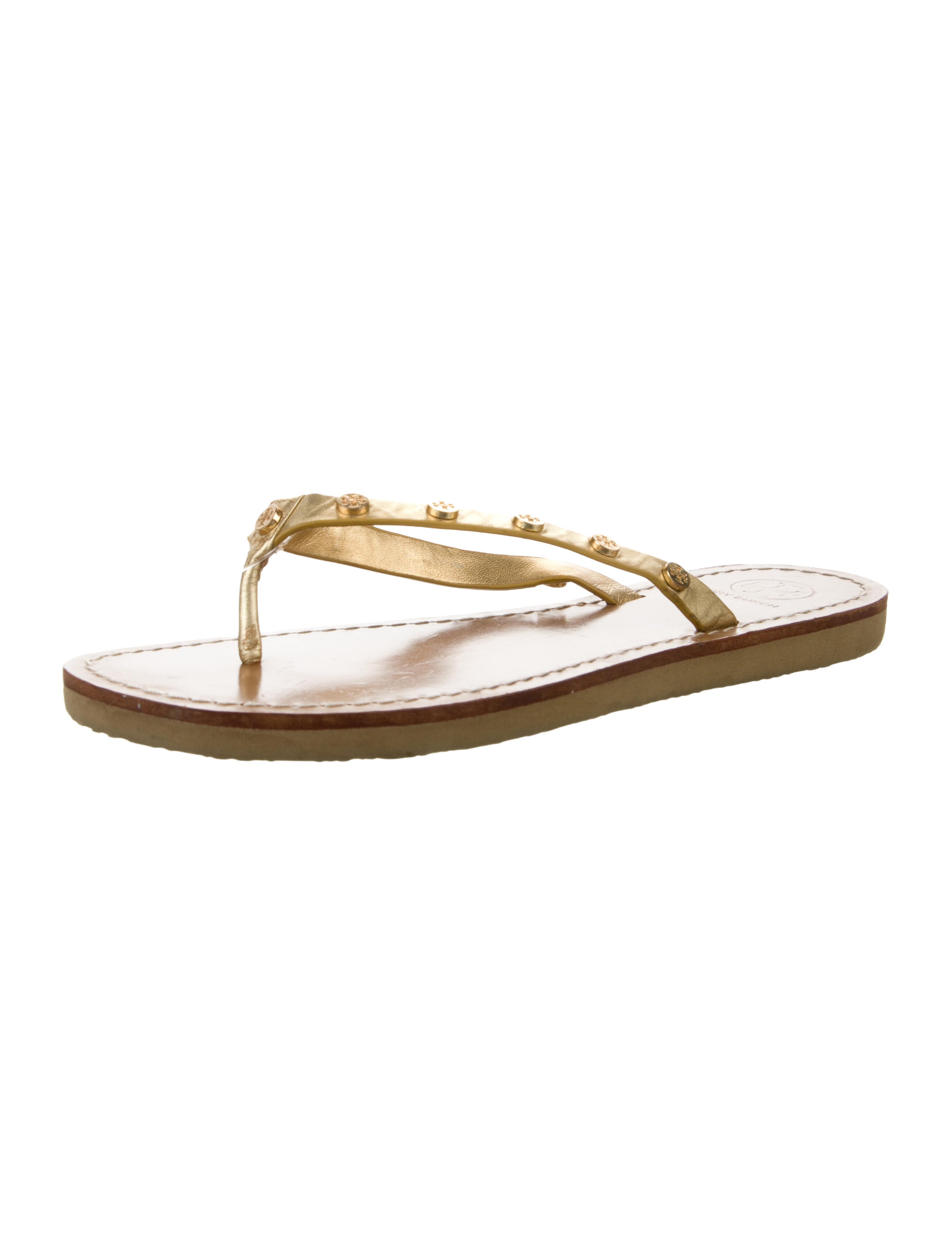 Tory Burch Leather Flip Flops