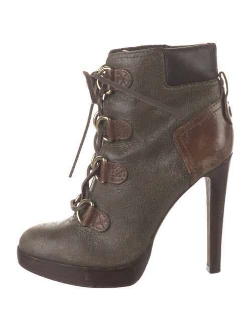 Tory Burch Leather Lace-Up Boots